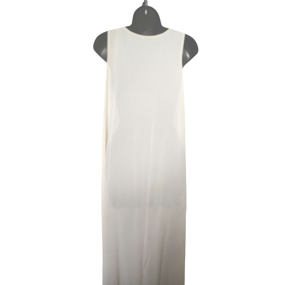 Vintage Sheer Lace Nightgown Set Sm Buttercream Bridal Cottagecore Lingerie Robe - Picture 6 of 9